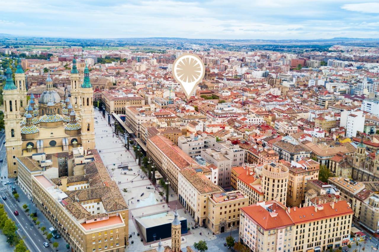 Apartamentos Sabinas Zaragoza Centro Bagian luar foto